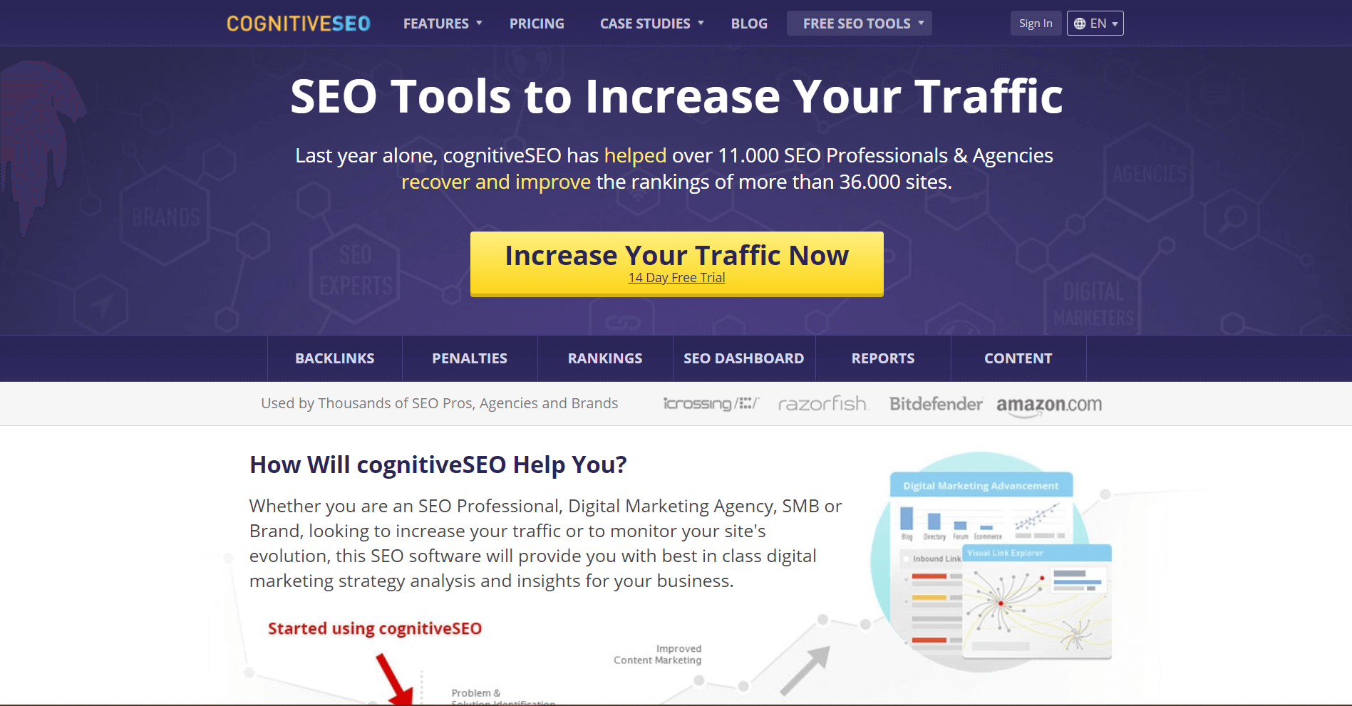 cognitiveSEO Backlink Analysis Tool