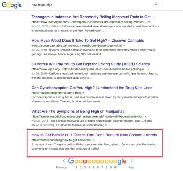 google how to get high cro and seo