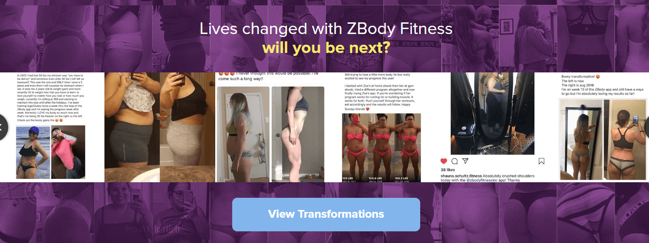 Zoe’s personal transformation journey