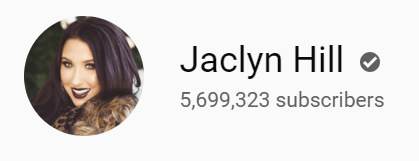 Jaclyn Hill YouTube subscribers