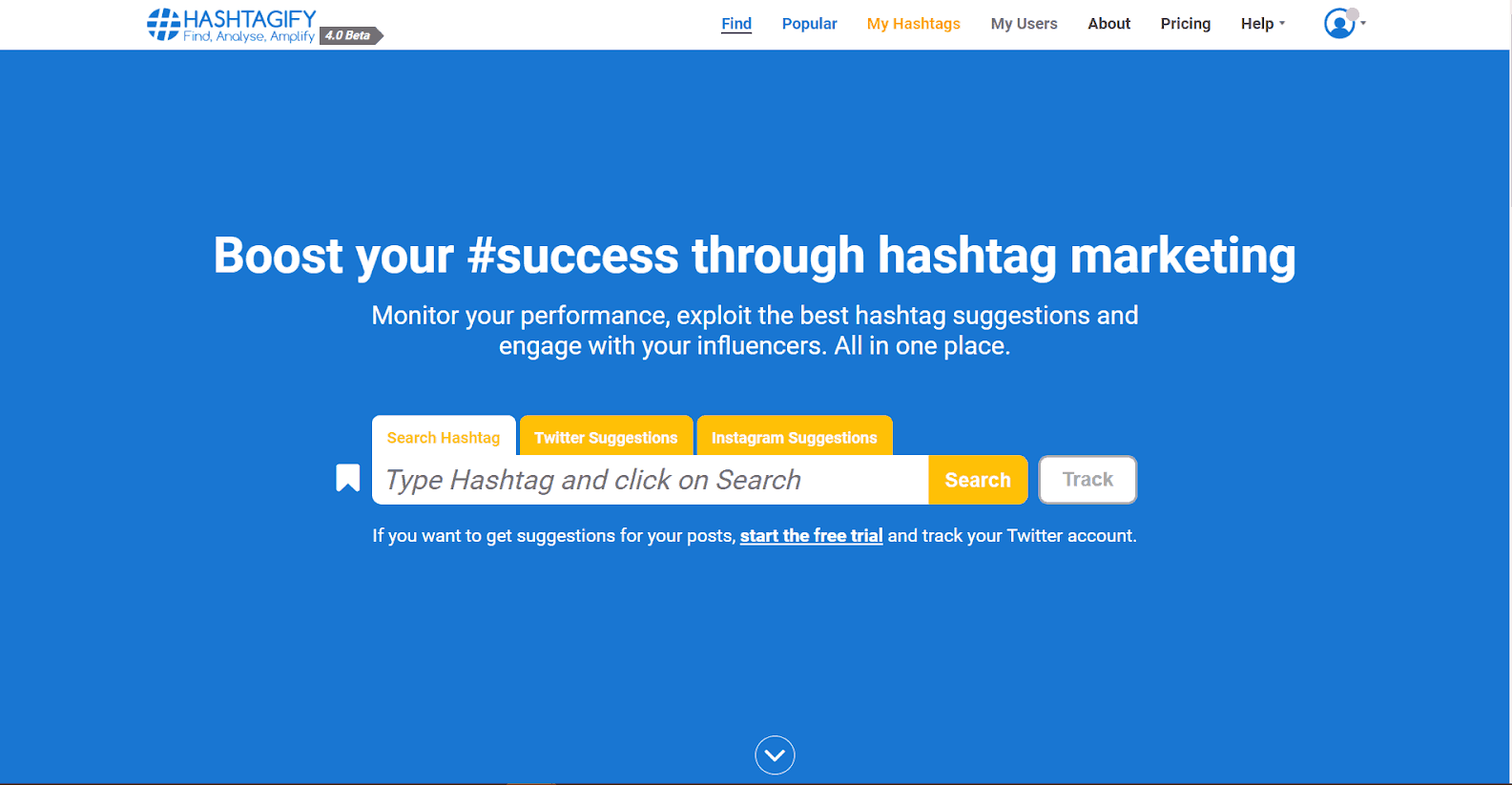 Hashtagify Hashtag Tracking Tools
