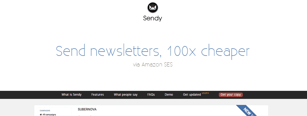 Sendy email marketing platform