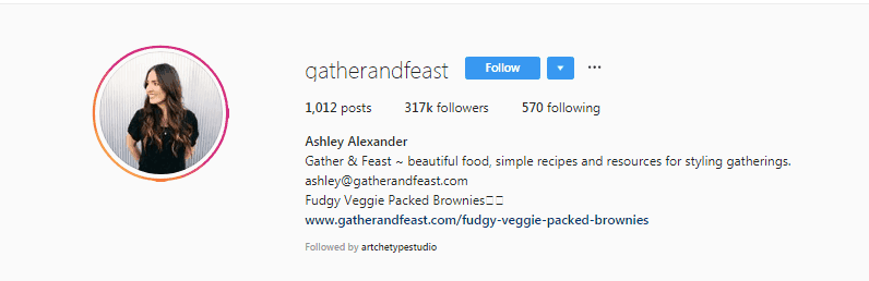 Ashley Alexander Food Influencers