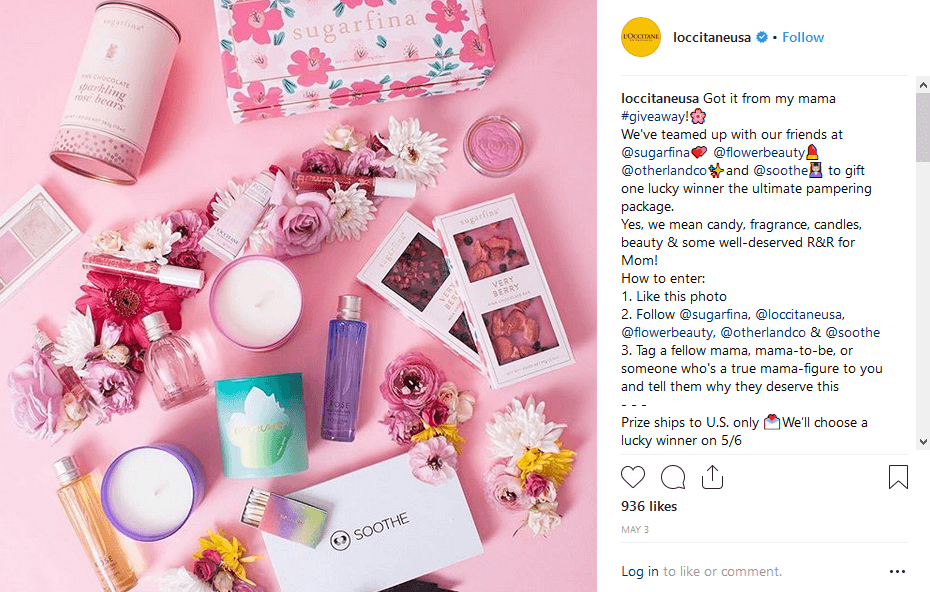 L’Occitane instagram Ways to Promote a Product