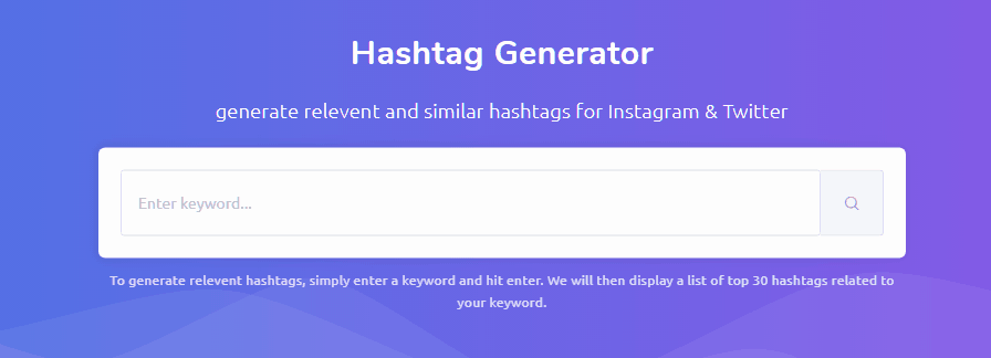 Seekmetrics Hashtag Generator Tools
