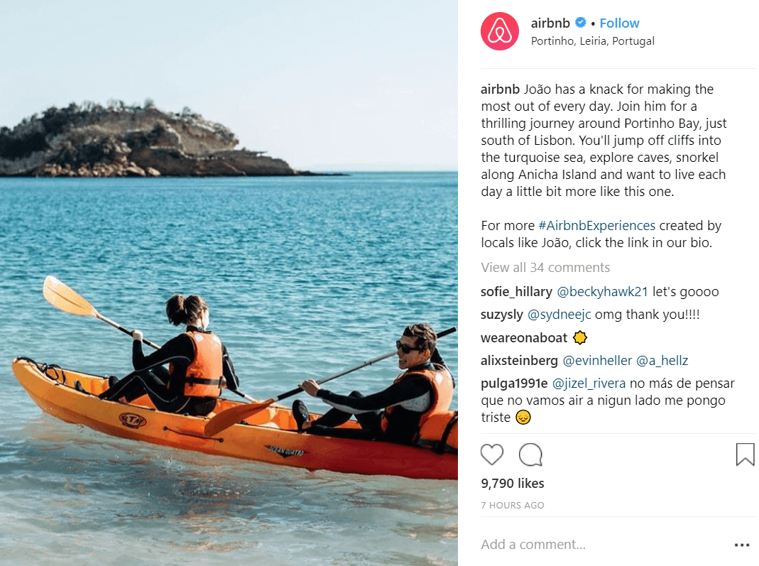 Airbnb instagram Content Marketing Best Practices