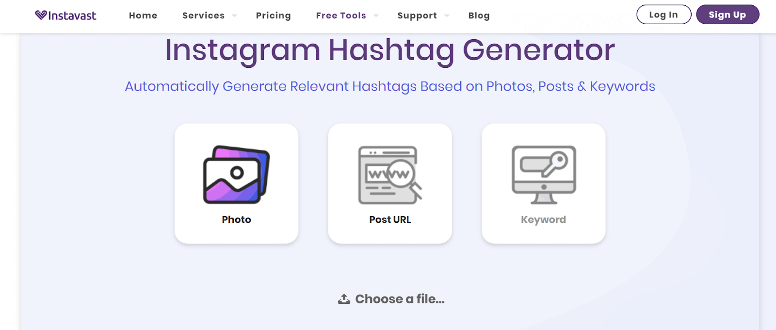 Instavast Instagram Hashtag Generator Tools