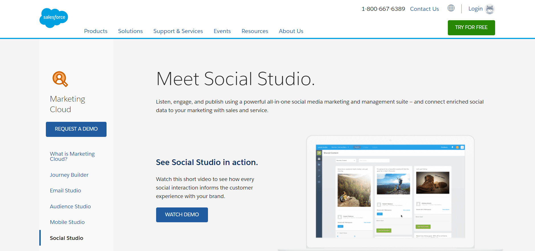 salesforce social studio sprinklr alternative