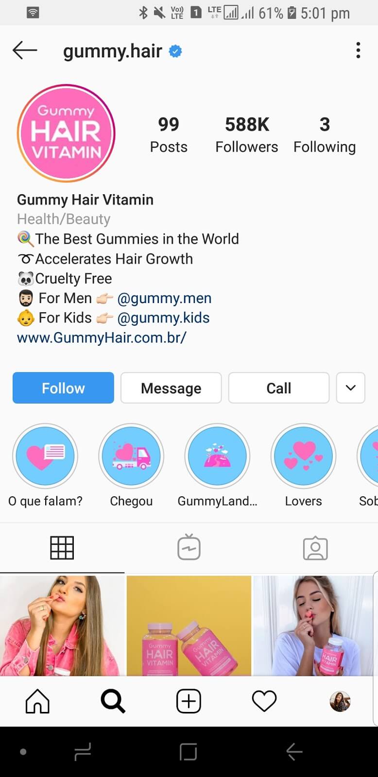 gummy hair instagram highlight covers