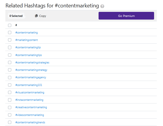 content martketing hashtag Buy instagram followers