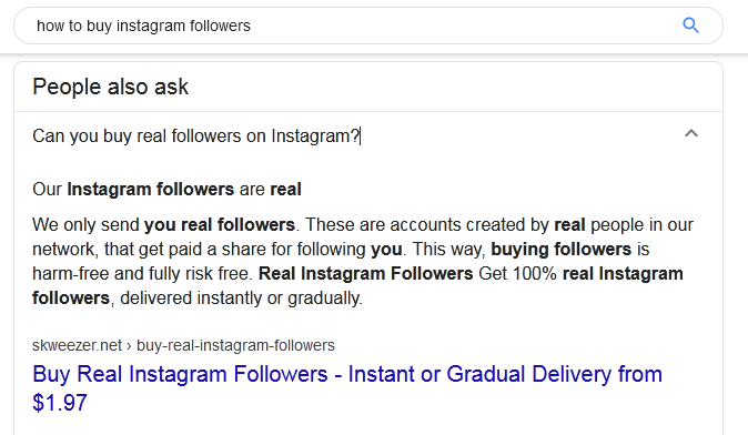 people also ask Buy instagram followers