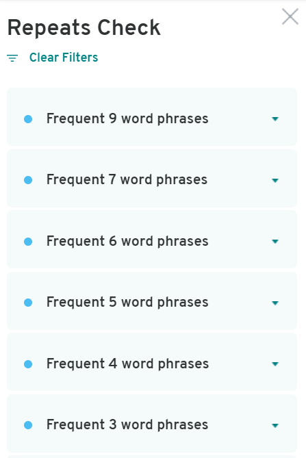 Repetitions ProWritingAid review