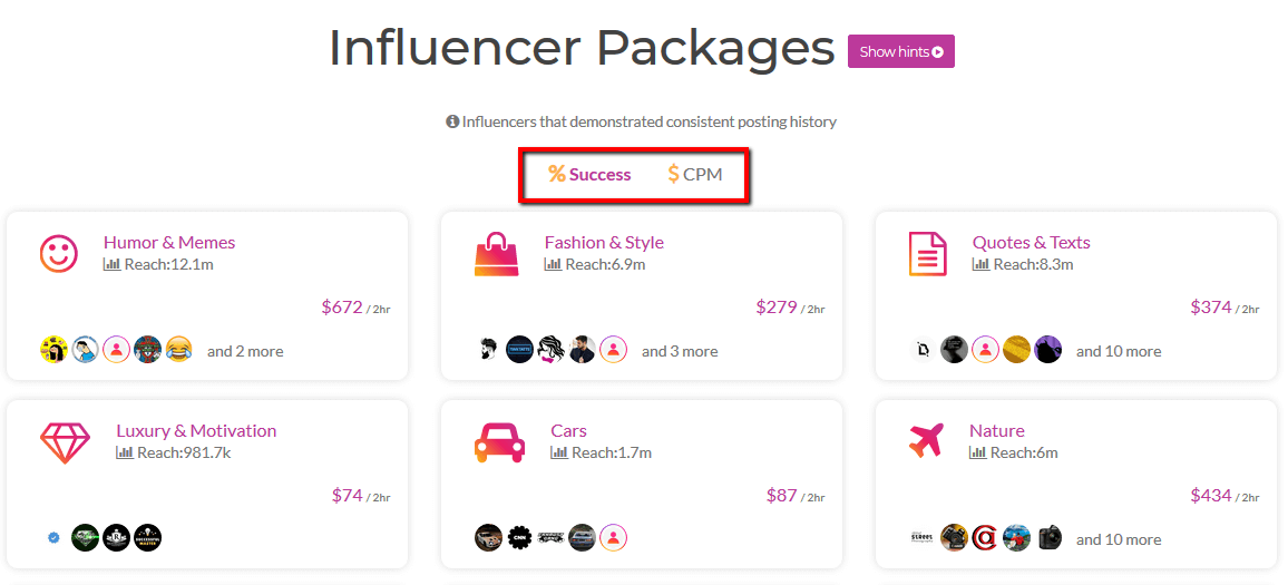 What Are Influencer Packages on Shoutcart