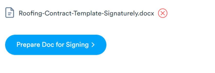 Signaturely Prepare Doc for Signing