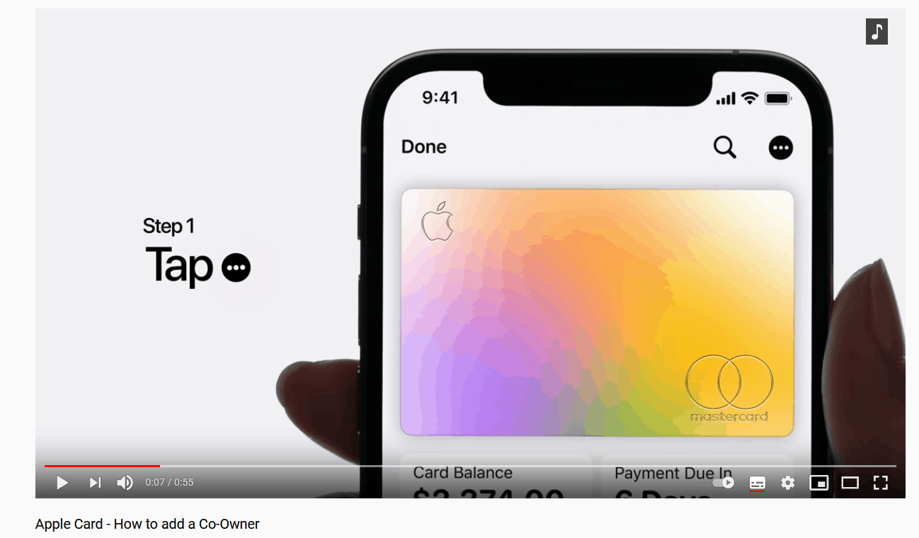 apple card how to add co owner