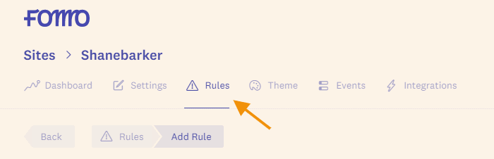 page rules