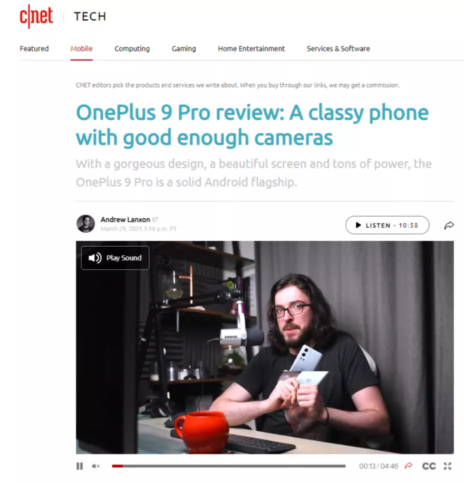 CNET product review