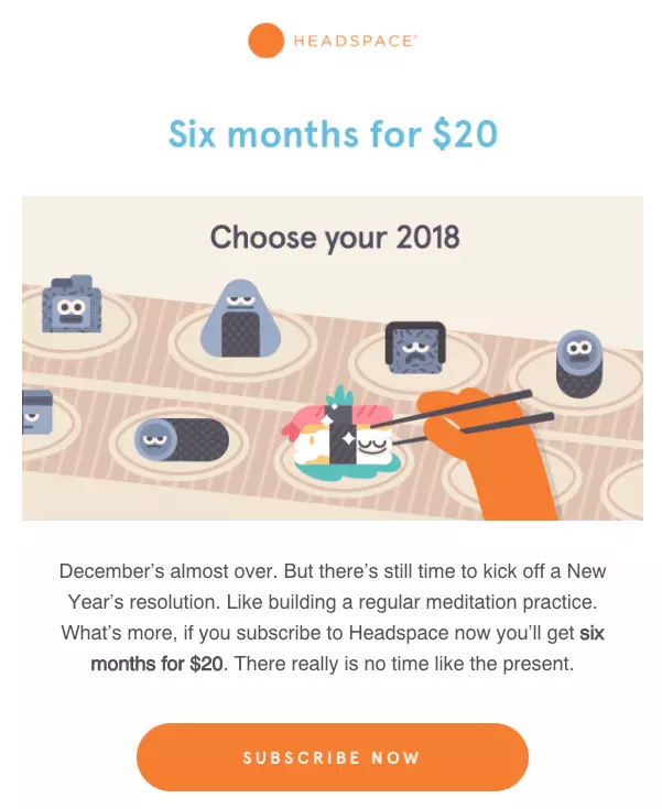 headspace email marketing