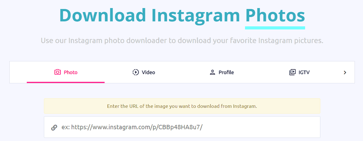 igdownloader - download instagram photos easily