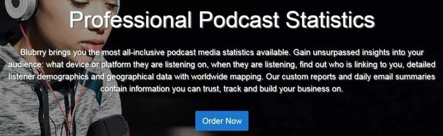 Blubrry professional podcast statistics