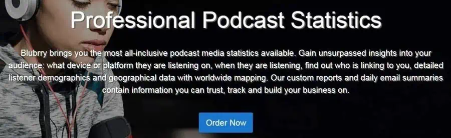 Blubrry professional podcast statistics