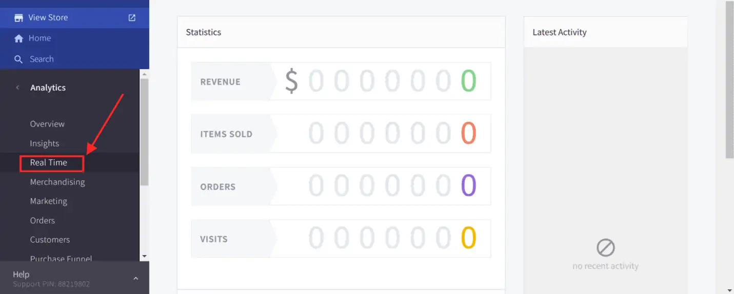 bigcommerce analytics real time