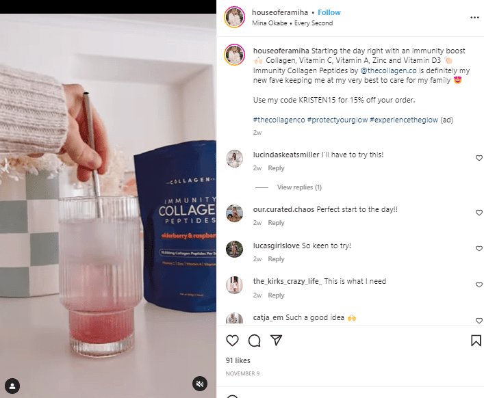 Instagram influencer marketing campaign example
