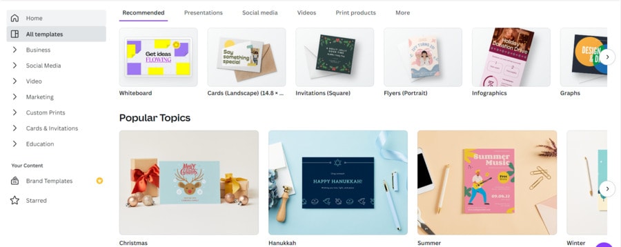 canva theme examples