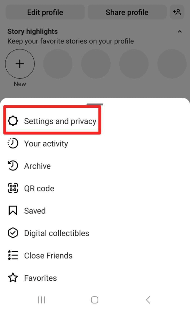 instagram settings and privacy settings