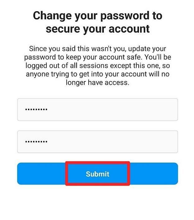 Steps to change the password of your Instagram account