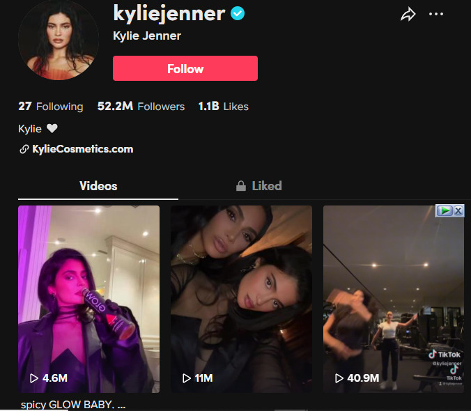 Kylie Jenner- TikTok