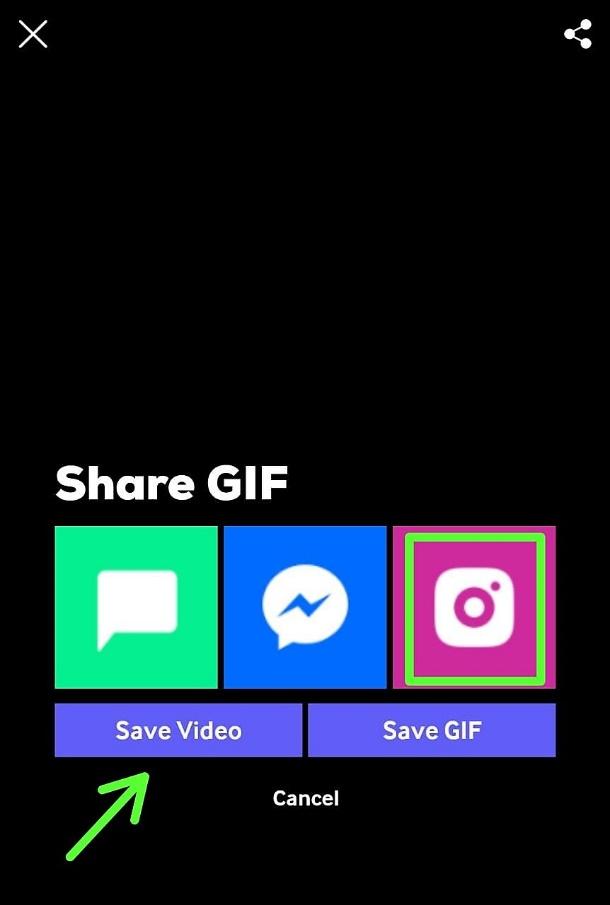 Save the GIF on your phone