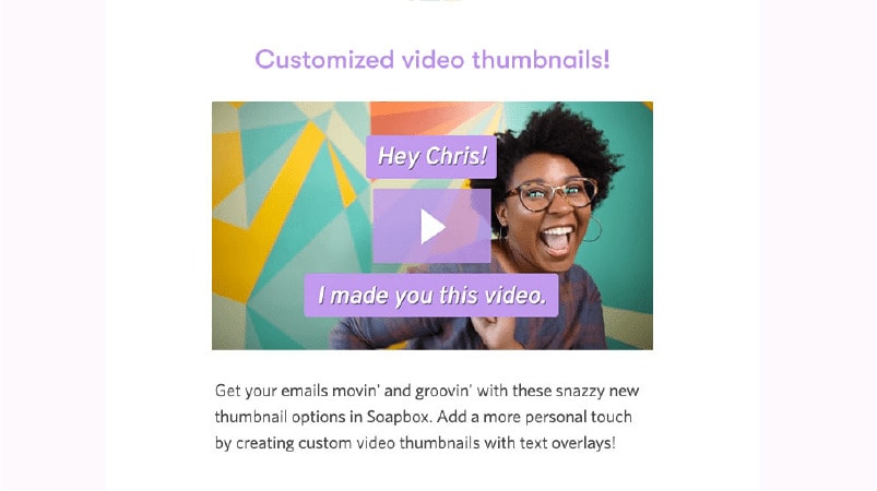 Video Email Marketing - Customized Thumbnails