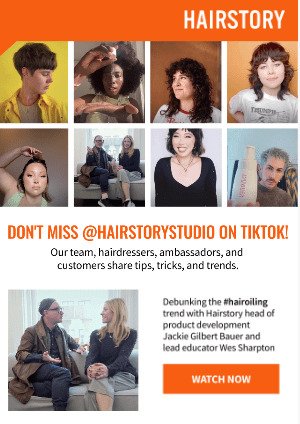 Video Email Marketing Example: HairStory Studio