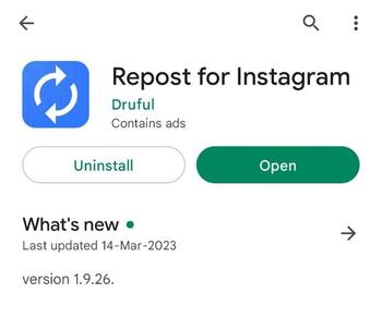 Instagram Repost app for Android devices