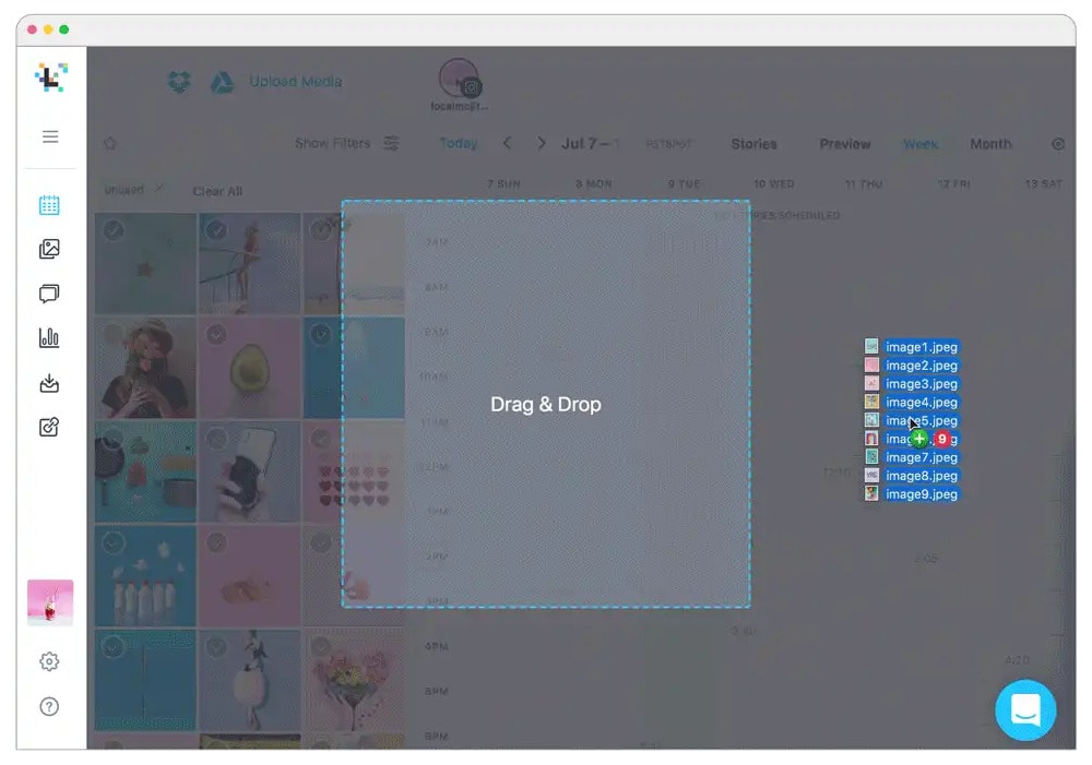 Later - IG Scheduling Tool - Drag and Drop Editor