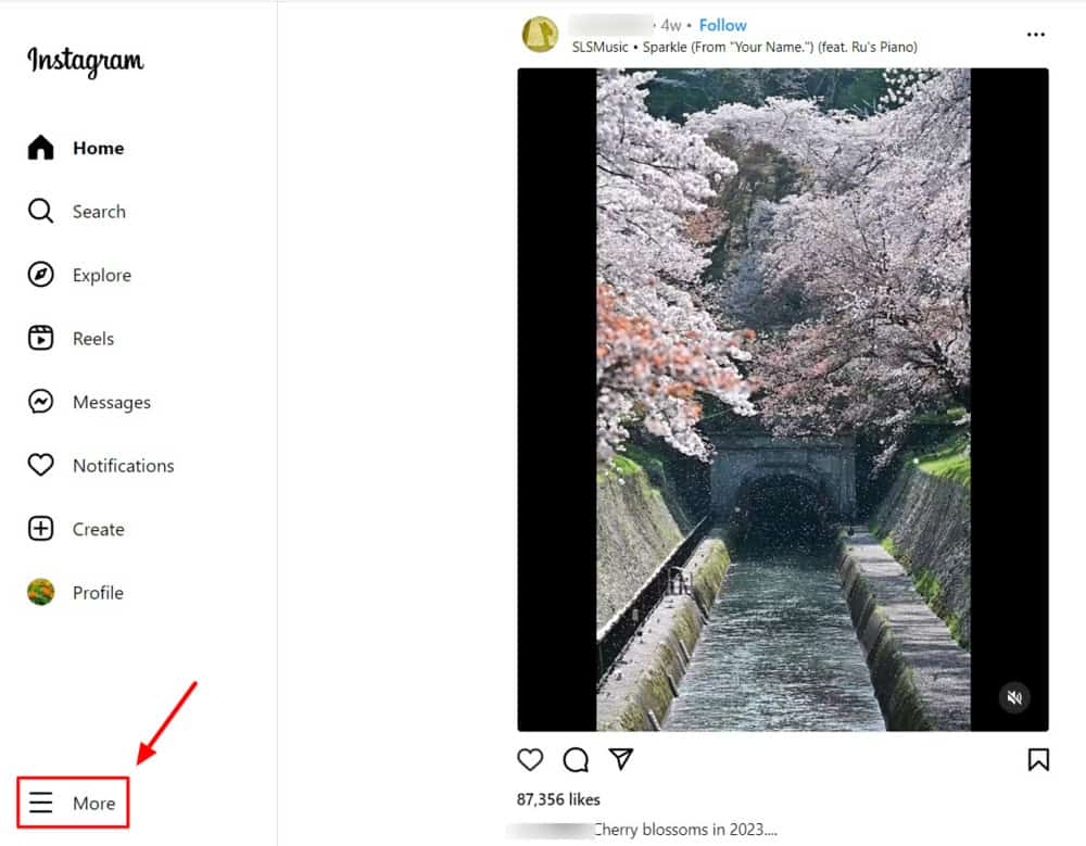 steps to archive an instagram post on desktop