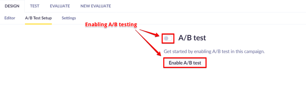 Bloomreach enabling A/B testing