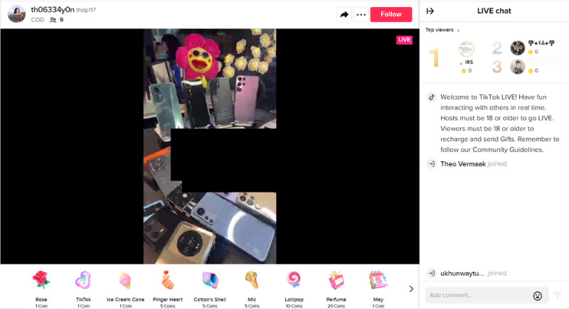 use tiktok’s live streaming feature to receive gifts