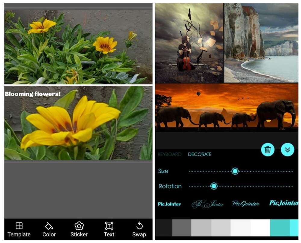 create simple instagram collages with pic jointer