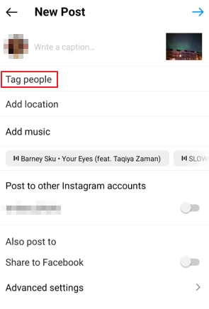 instagram tag people