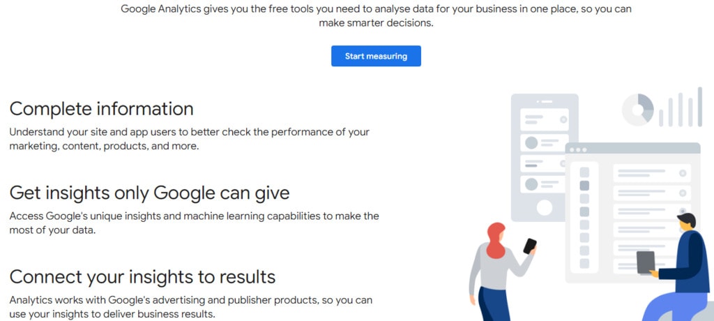 the key features of google analytics