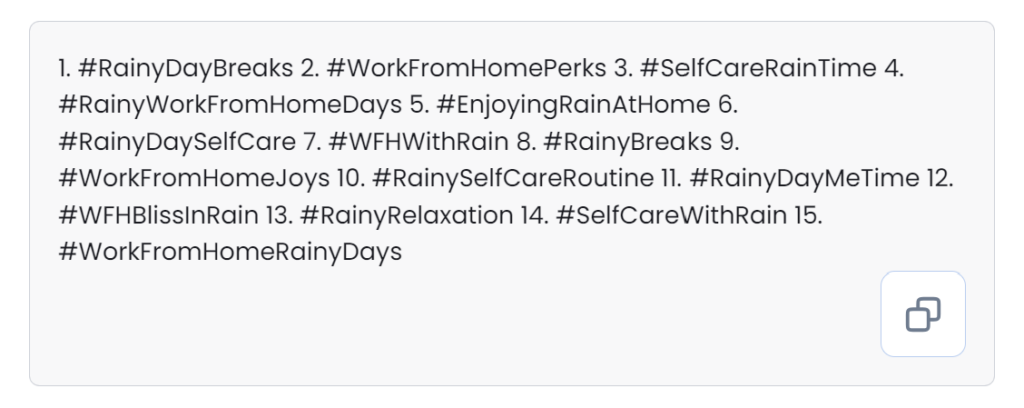vista social - instagram hashtag suggestions based on topic and keyword details