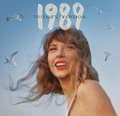 taylor swift on her 1989 album cover