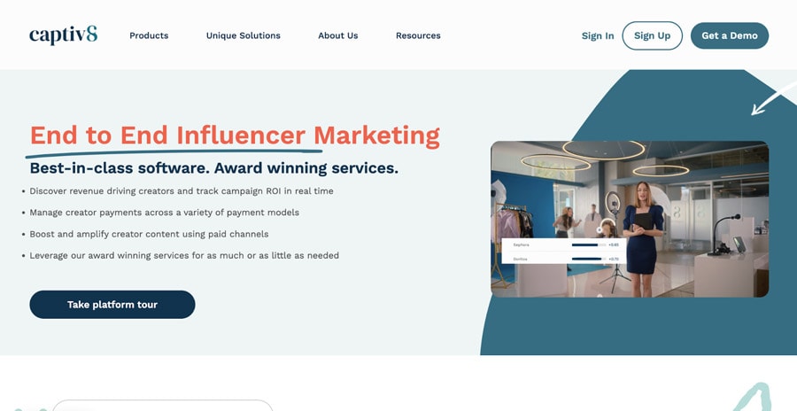 captiv8 influencer marketing platform
