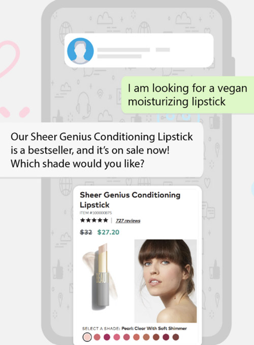 shopping assistance by imperson chatbots