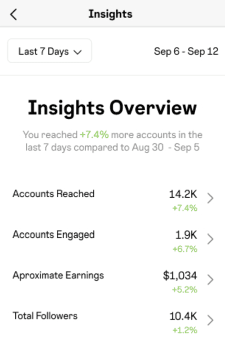 instagram insights account growth metrics
